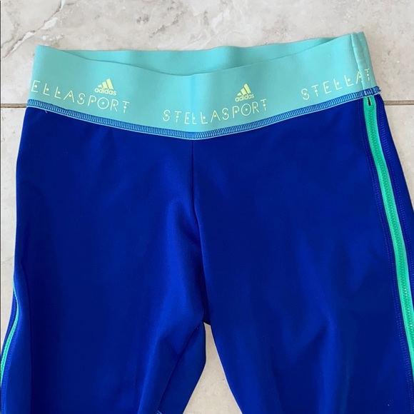 Adidas Stellasport 3/4 Running Tights- Blue🤍 - Picture 6 of 8